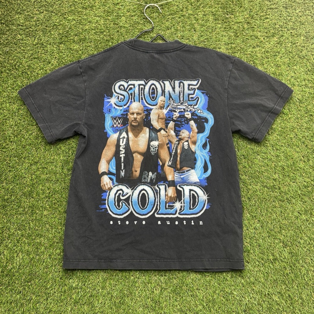 Stone Cold Steve Austin Shirt Mens Small 3:16 WWF NWO WWE T-Shirt Black Tee y2k